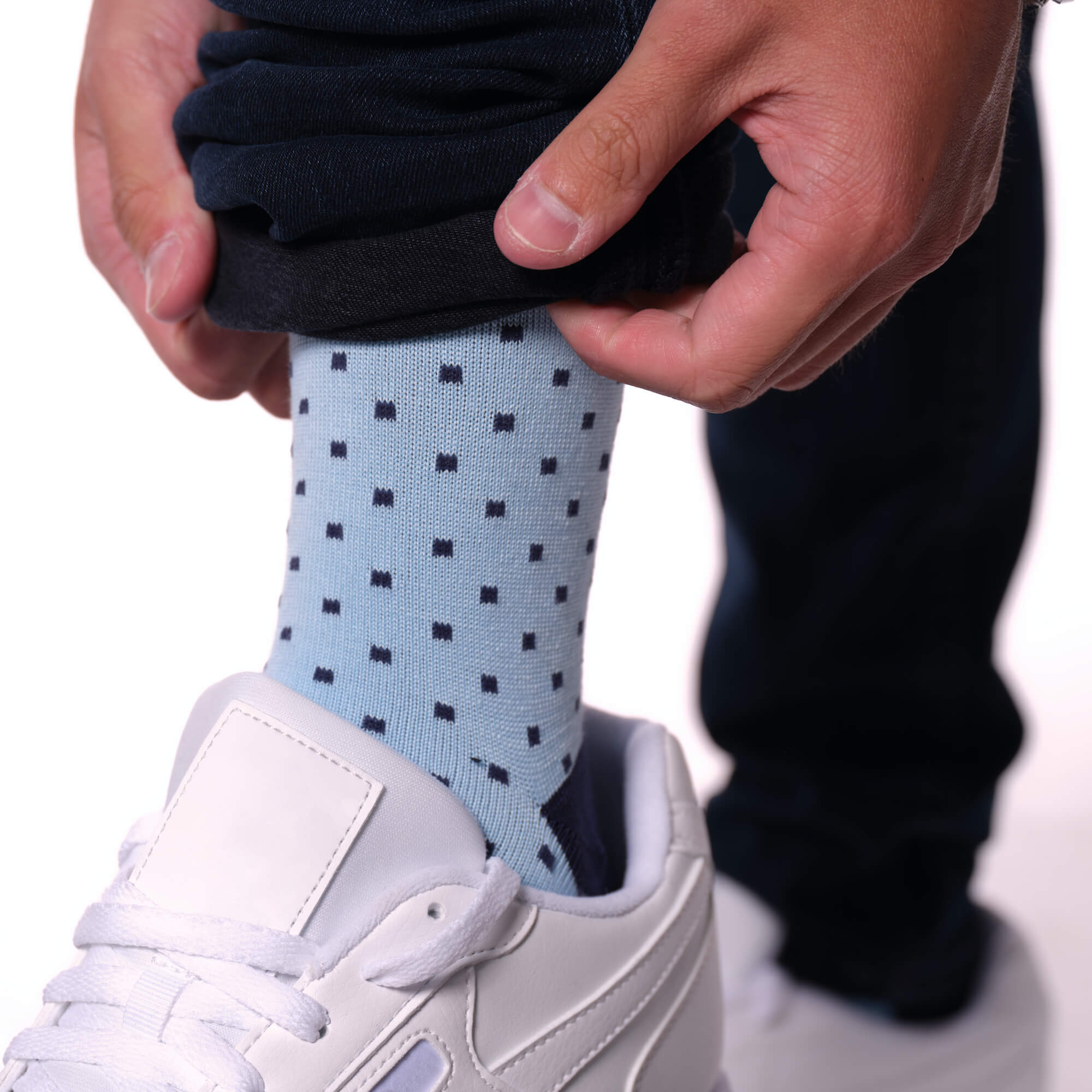 Charismatic Cubes Dress Sock ACUMEN Shirts That Stay