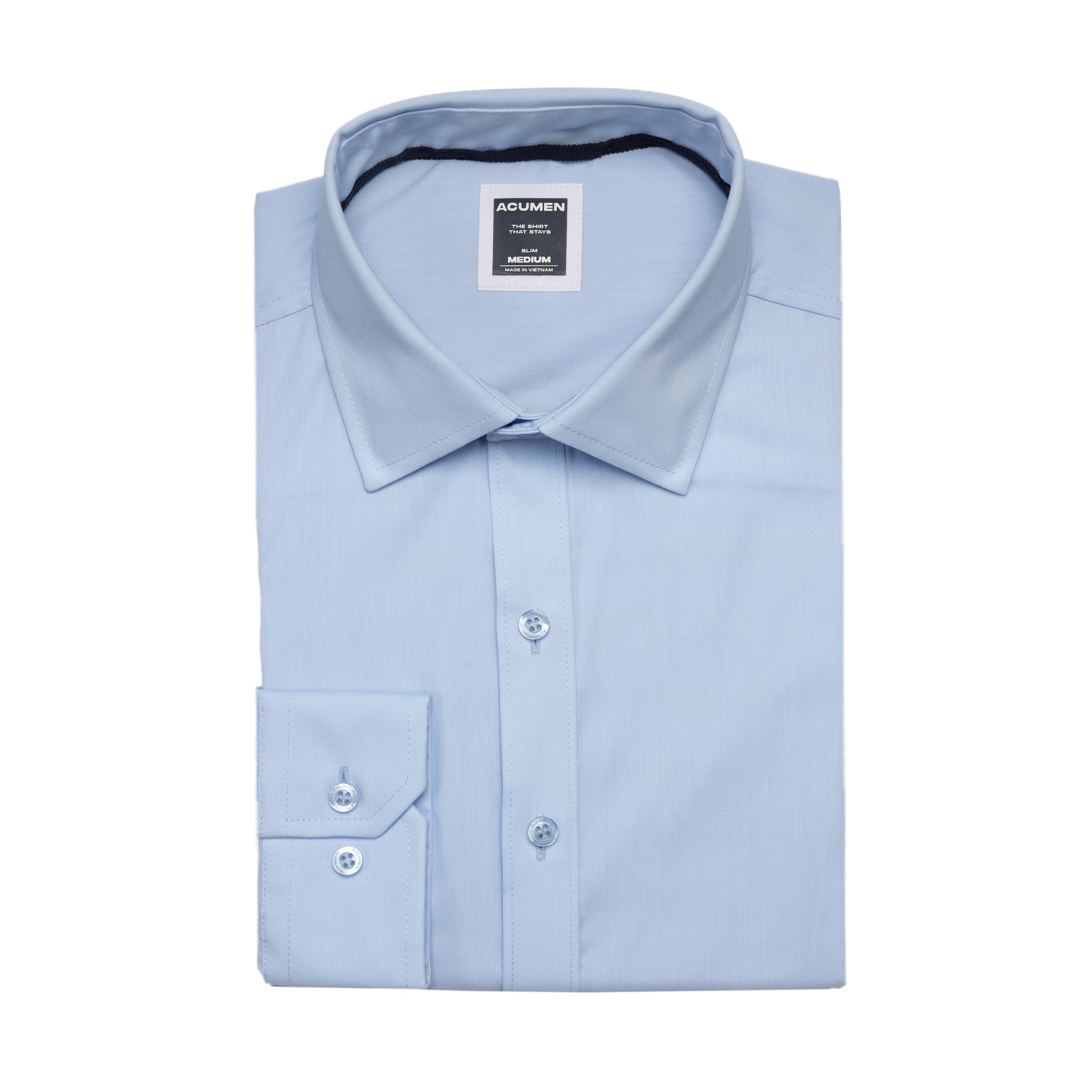 Blue Chip Blue Executive Athletic Fit Dress Shirt | ACUMEN | Shirts That Stay Blue Chip Blue Executive Athletic Fit Dress Shirt | ACUMEN | Shirts That Stay