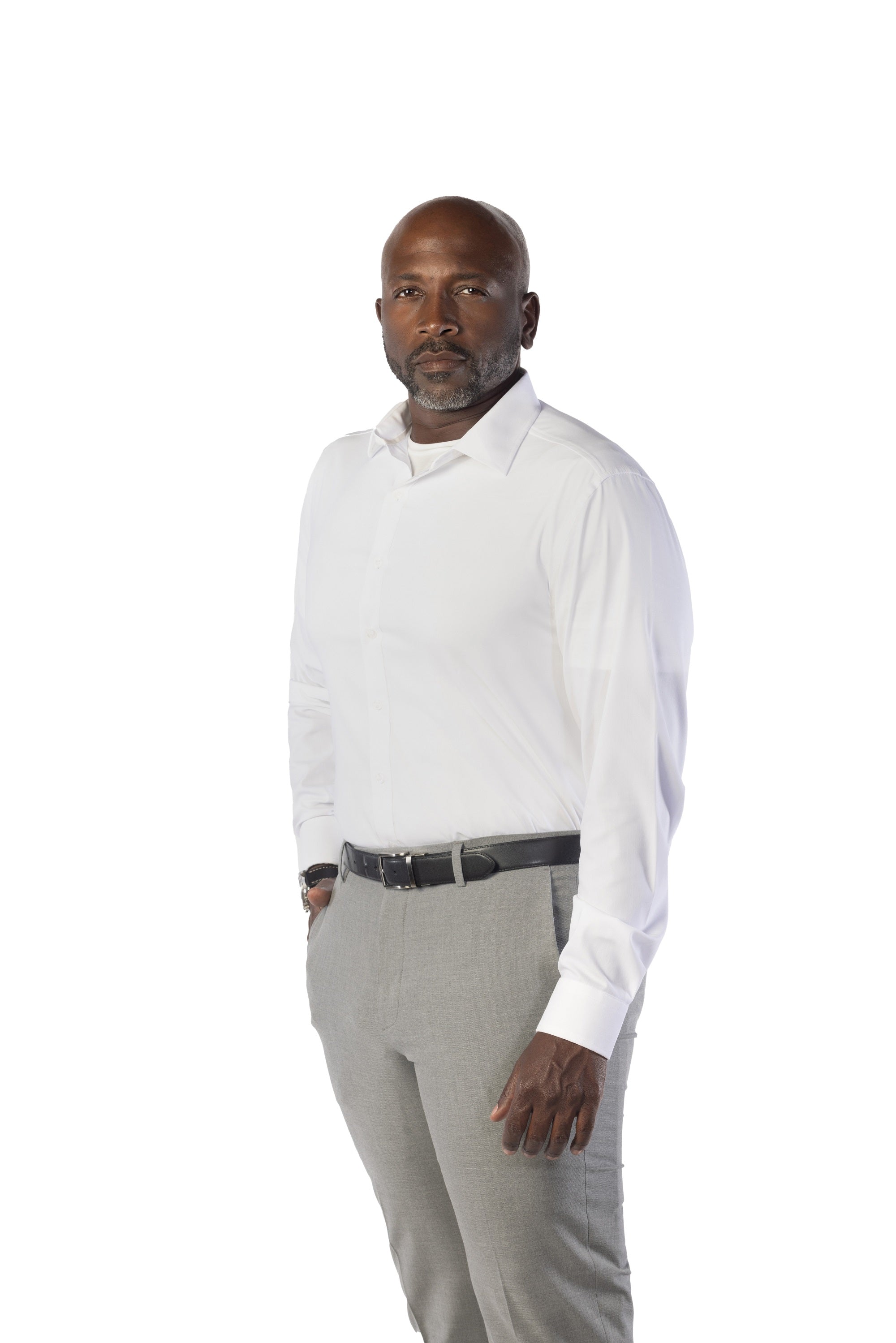 men's white dress shirt Director's White Executive Dress Shirt | ACUMEN