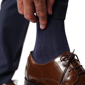 Navy Fit Stripe